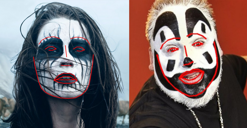 Makijaż Juggalo skutecznie myli rozpoznawanie twarzy – FBI w panice